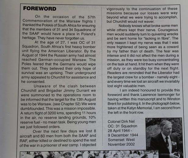 The men who went to Warsaw by L. Isemonger. African Aviation series no. 12