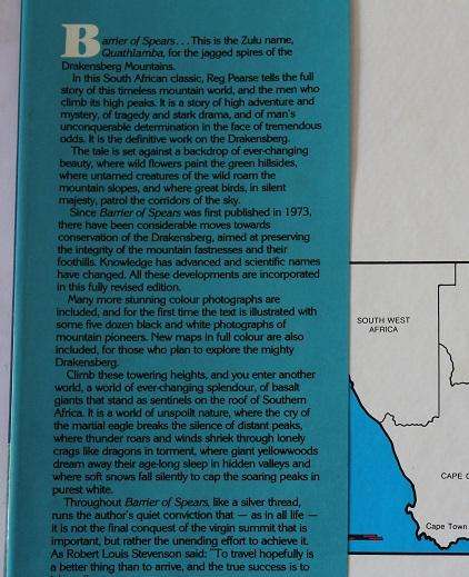 Barriers of Spears by R. O. Pearse with James Byrom. Drama of the Drakensberg. Inscribed!