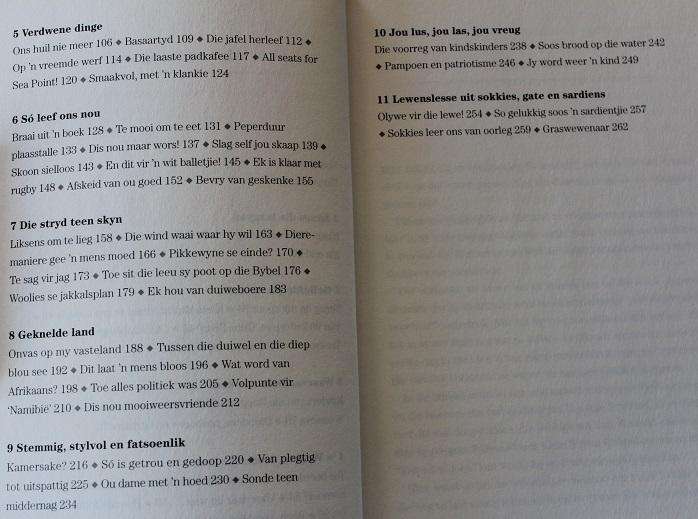 So is dit nou deur Johan van Wyk. Nog stories van gister en vandag.