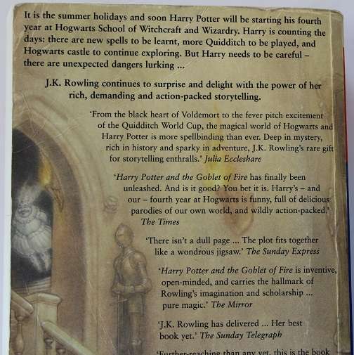 Harry Potter and the Goblet of Fire by J. K. Rowling