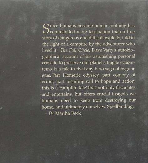 The Full Circle by Dave Varty. Inscribed !