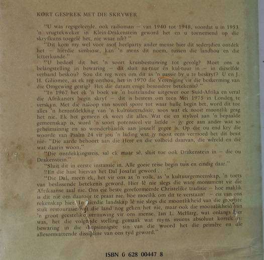 Klein reis deur Drakenstein deur W.A. de Klerk