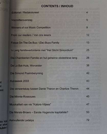 Hugenote-Vereniging/ Huguenot Society van Suid-Afrika Bulletin 41 van 2004