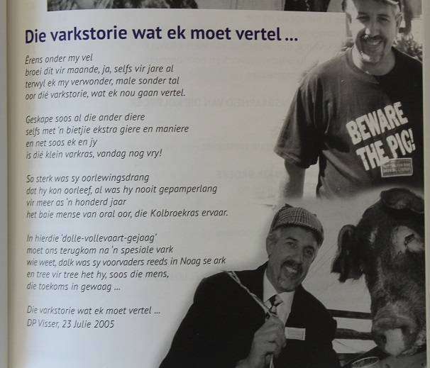 Die Kolbroek 'n kaleidoskoop van moontlikhede deur Dr. Danie Visser. Geteken !
