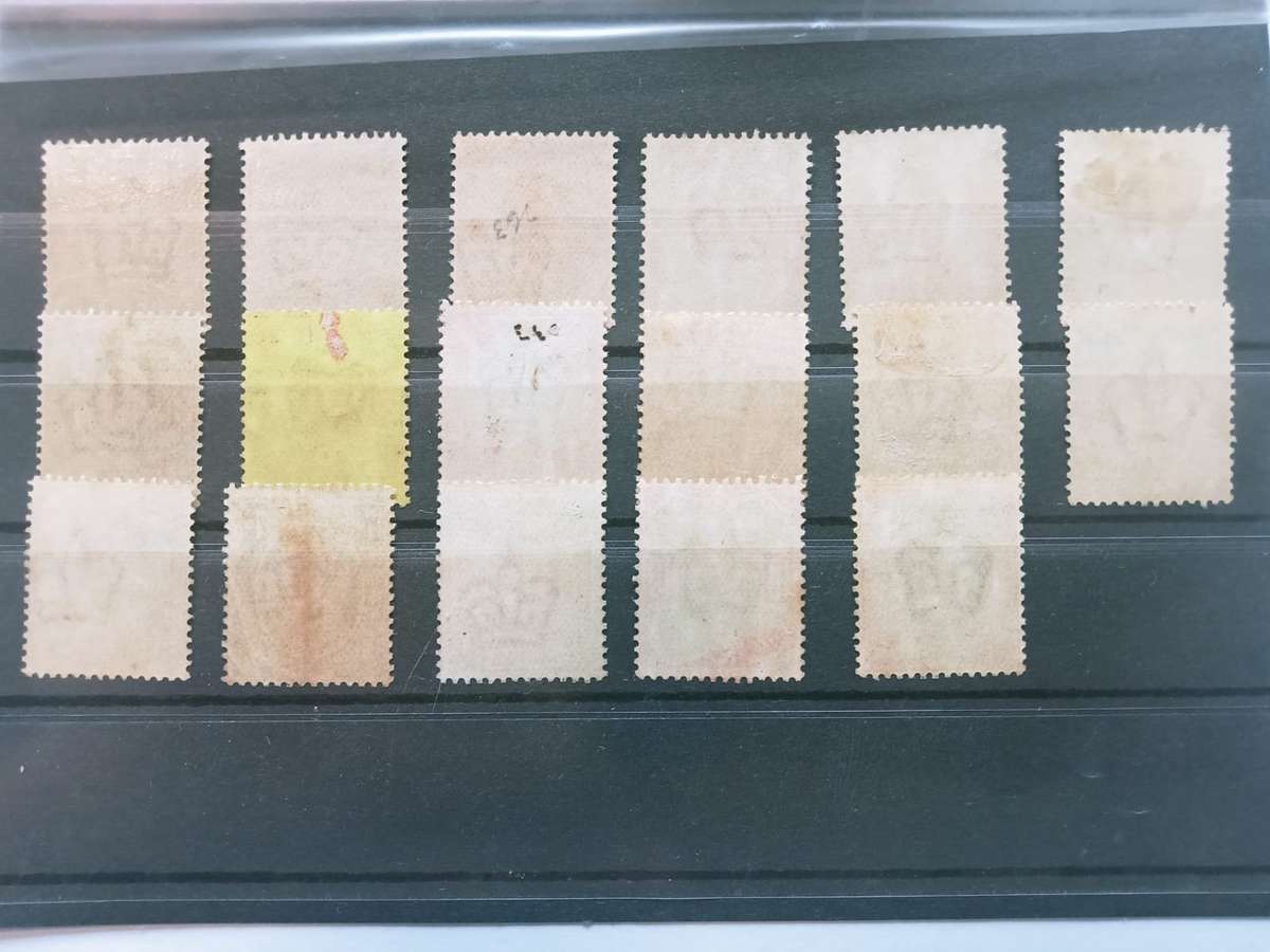 Edward V11, Mint and Mint Hinged, 17 Singles, Up to 1S, 1902