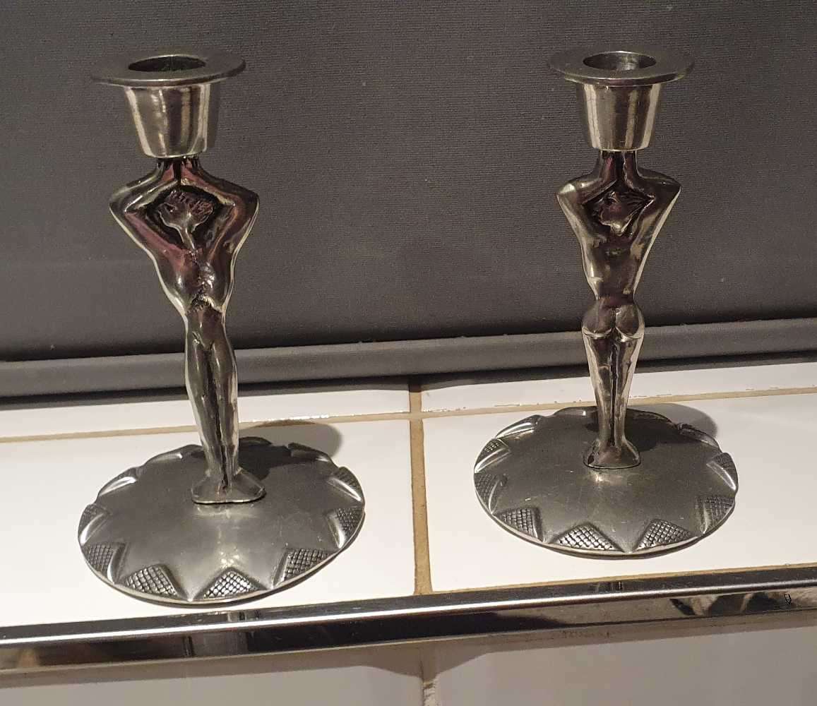 Carrol Boyes rare candlestick pair