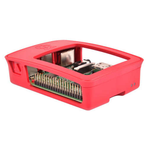Raspberry Pi 3 Model B Red/White Official Case 16GB SD Storage