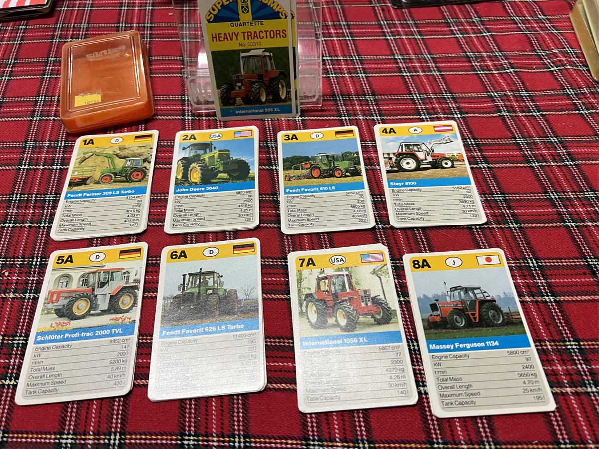 Vintage Super Trump Cards - 4 Complete Packs