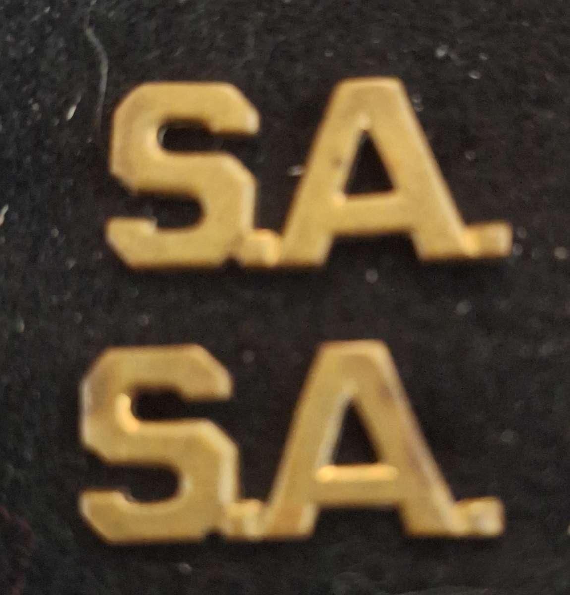 SADF - SA TITLE BADGES PAIR - PINS INTACT