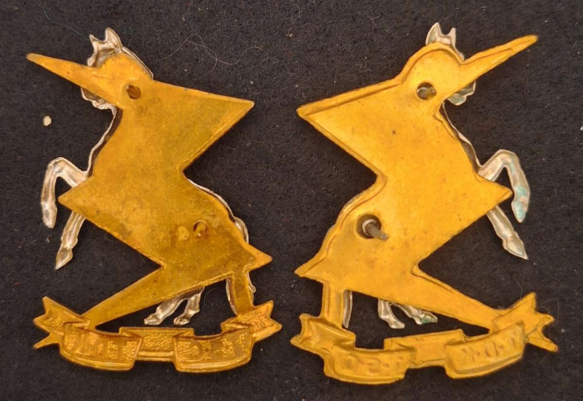 SADF - TSC / TDK COLLAR BADGES - PINS INTACT