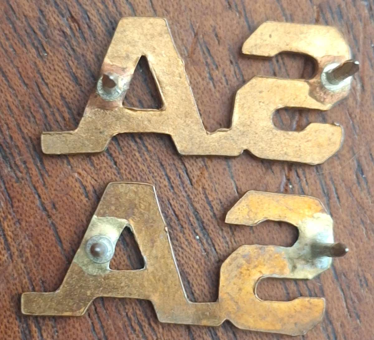 SADF - SA TITLE BADGES PAIR - PINS INTACT