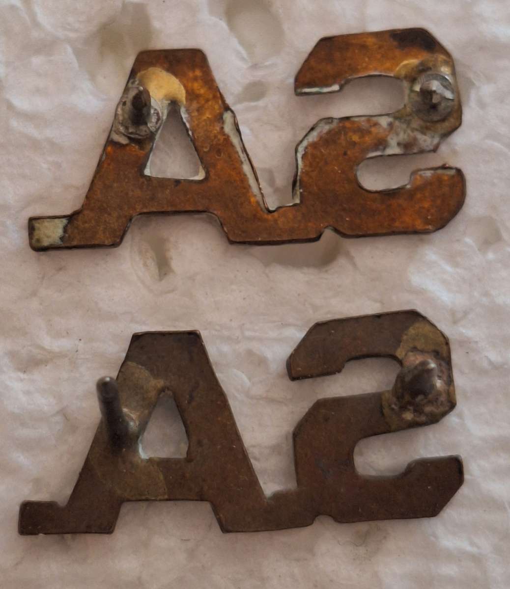 SADF - SA TITLE BADGES PAIR - PINS INTACT