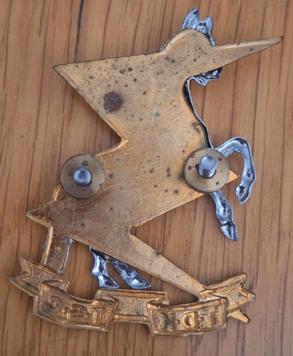 SADF - TSC / TDK CAP / BUCKLE BADGE (LARGE TYPE) - SCREWS INTACT