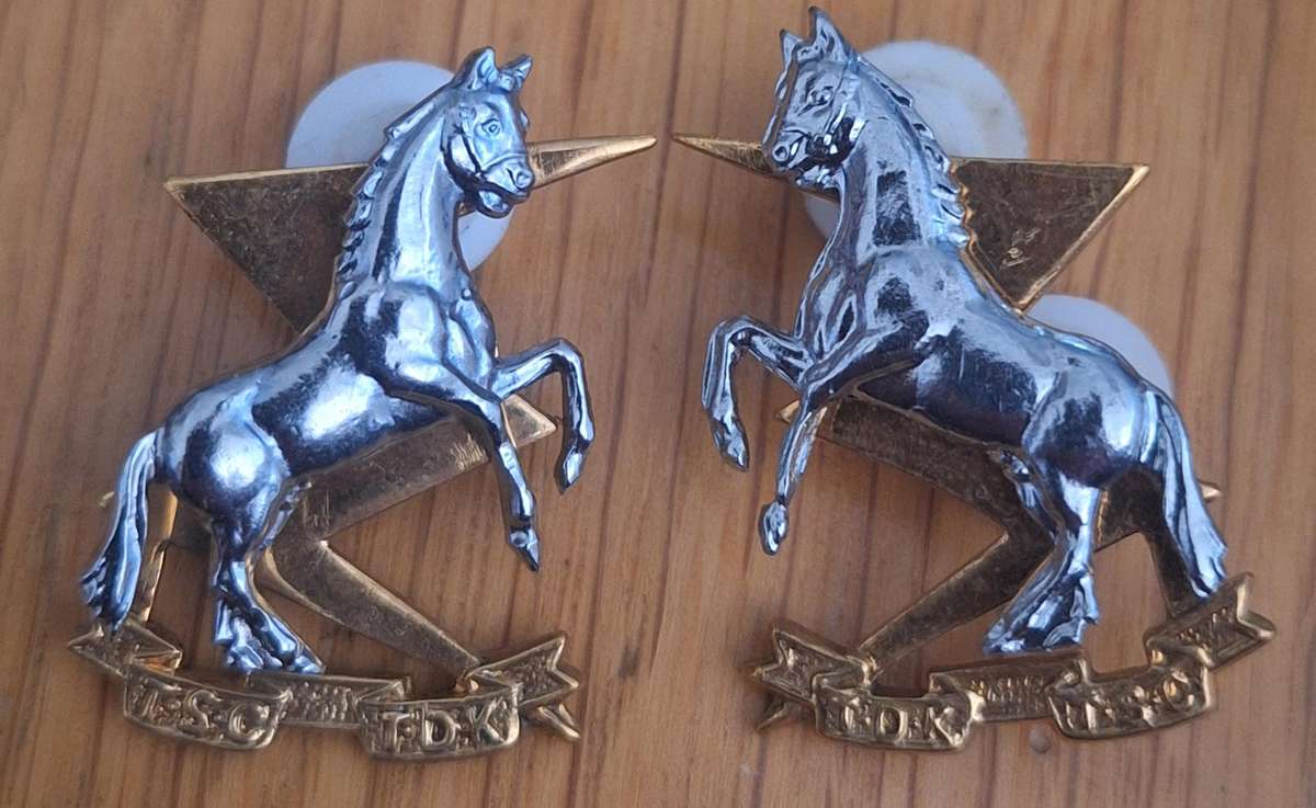 SADF -  MESS DRESS TSC / TDKCOLLAR BADGES - PINS INTACT