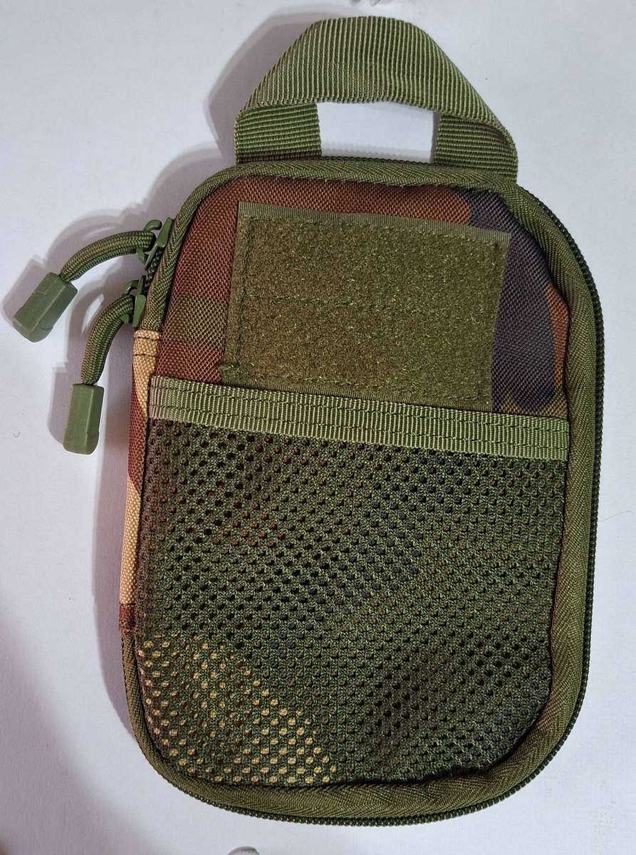 SMALL CAMO CANVAS POUCH - 16 CM X 12 CM X 2 CM
