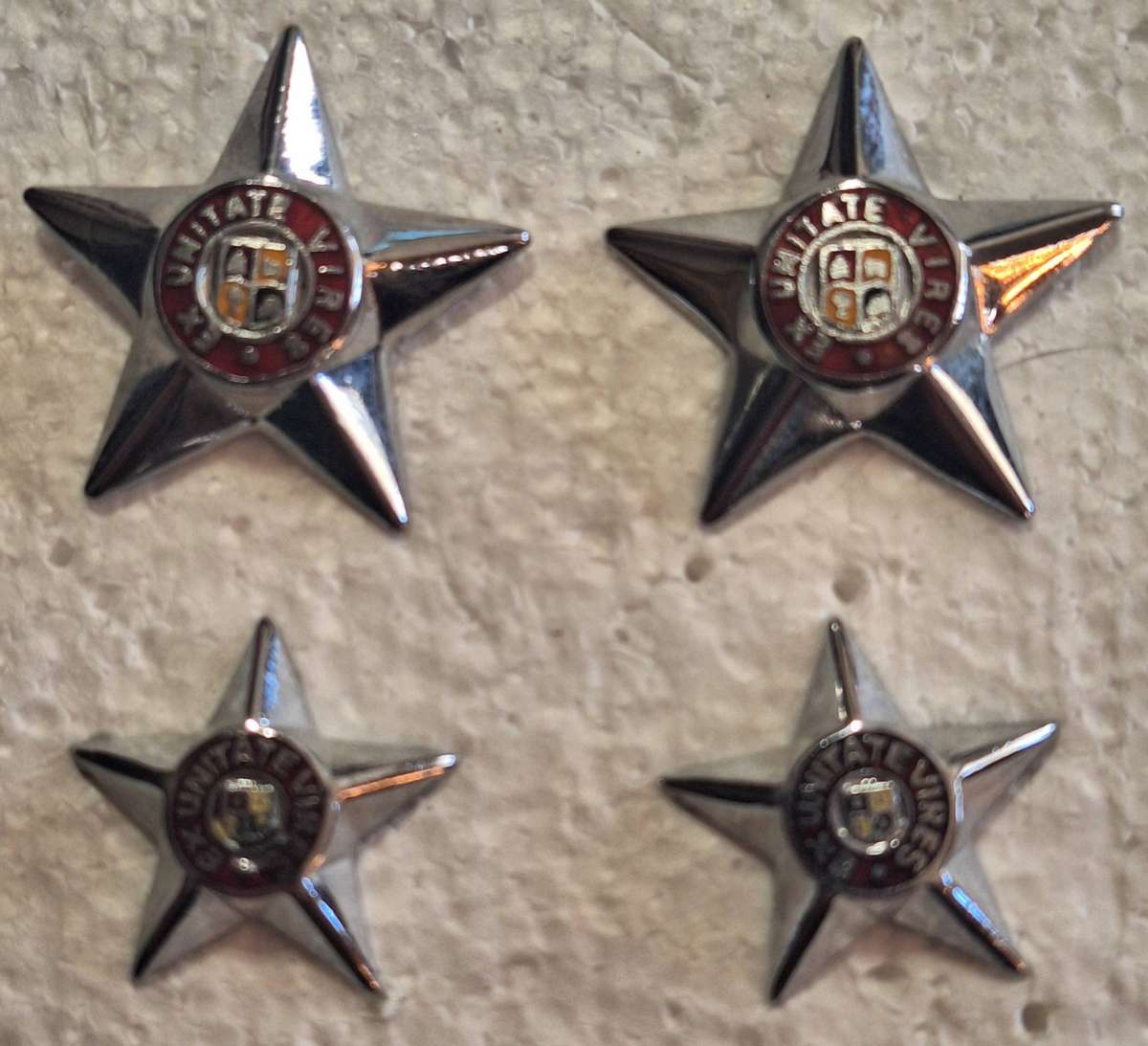 SADF - PRE 1994 OFFICERS RANK PIPS (2 X FULL SIZE 2 X MESS DRESS)