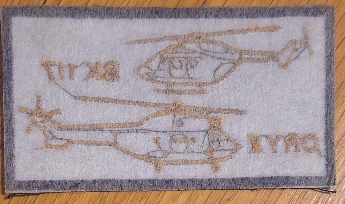 SAAF - FLIGHT SUIT PATCH - BK 117 / ORYX