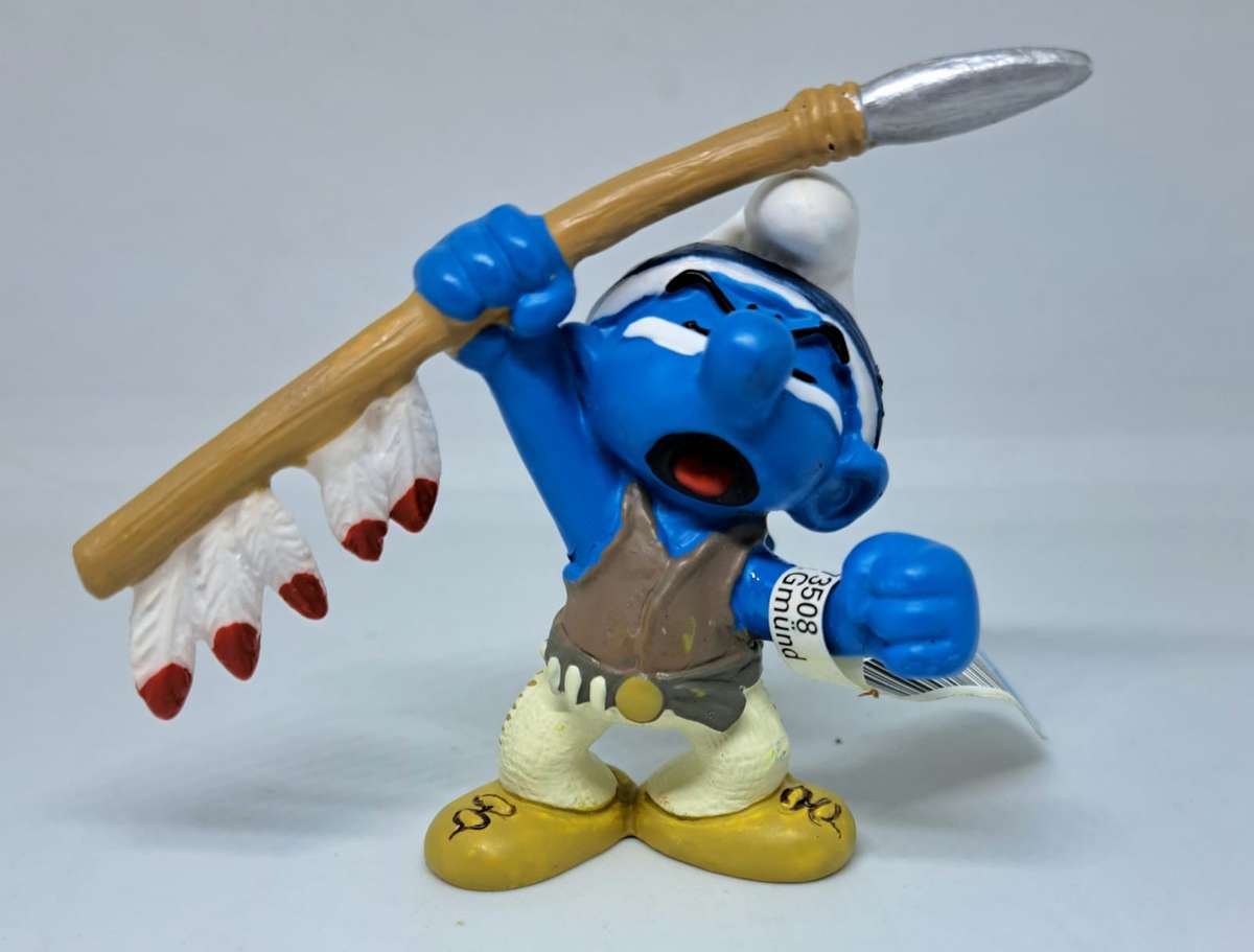 2006 Original Peyo Schleich  - Tribal Indian Smurf