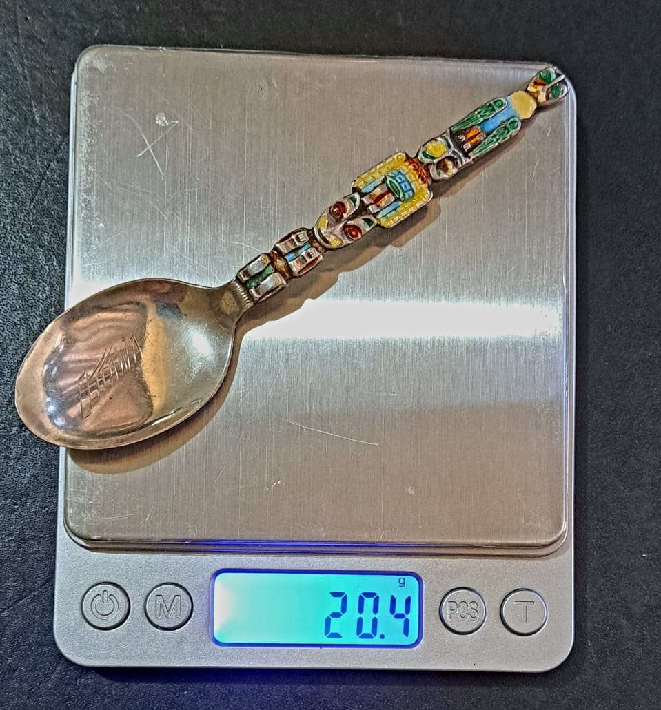 925  Sterling Silver - Gorgeous Canadian Totem Pole Teaspoon - Wilson Bros. Jewelry (20.4g)