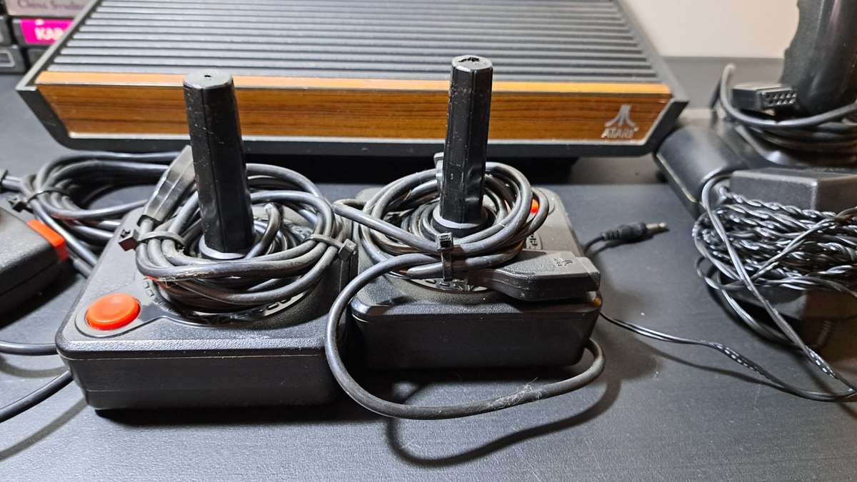 1970's Vintage ATARI CX-2600 Gaming Bundle (Read Description)
