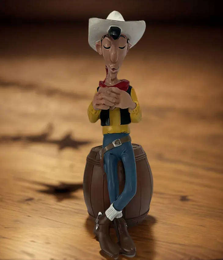 Lucky Luke Coin Bank Resin Statue 18cm x 11cm. *Awesome Display Piece