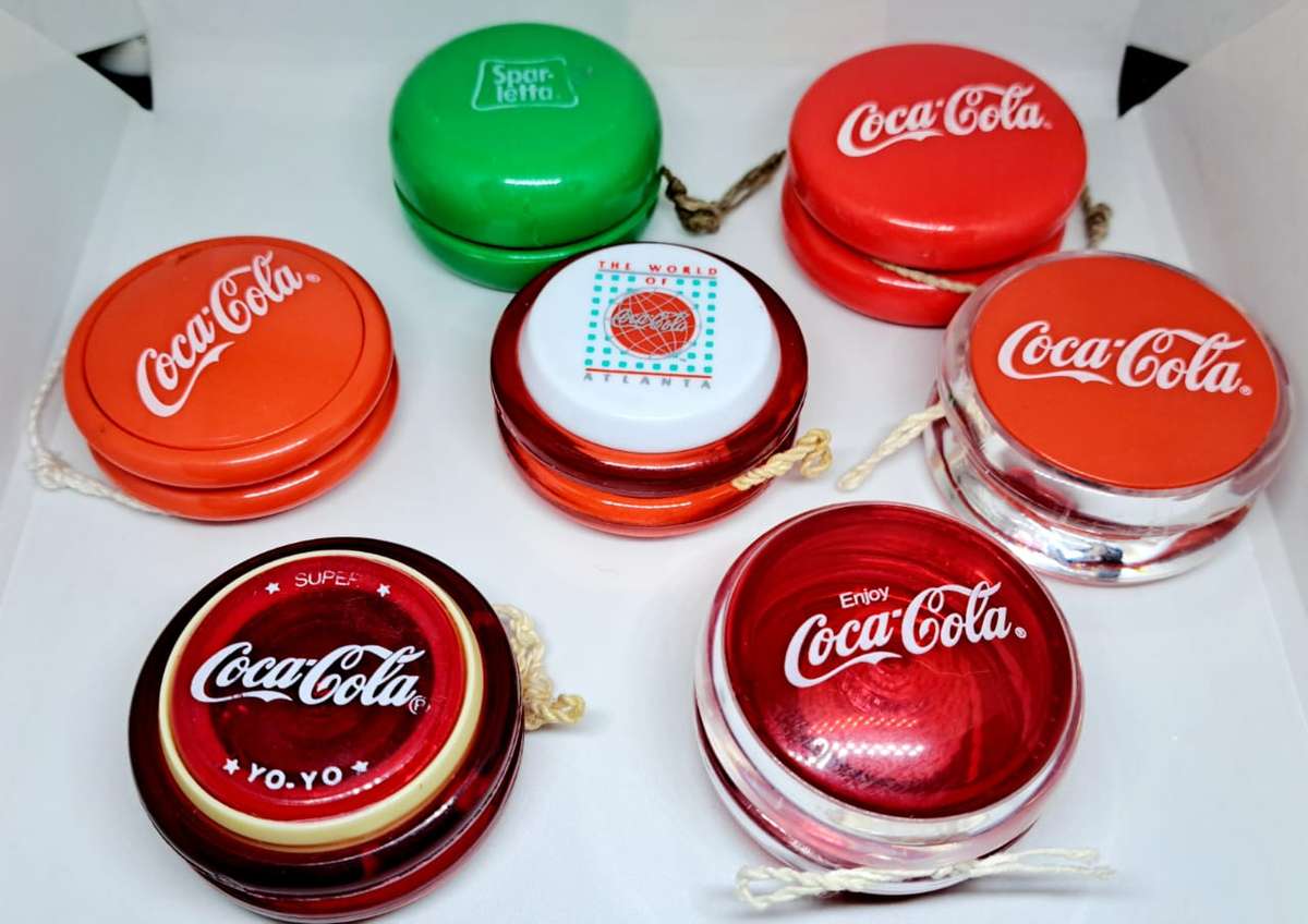 Vintage Coca-Cola Yo-Yo Bundle of 7