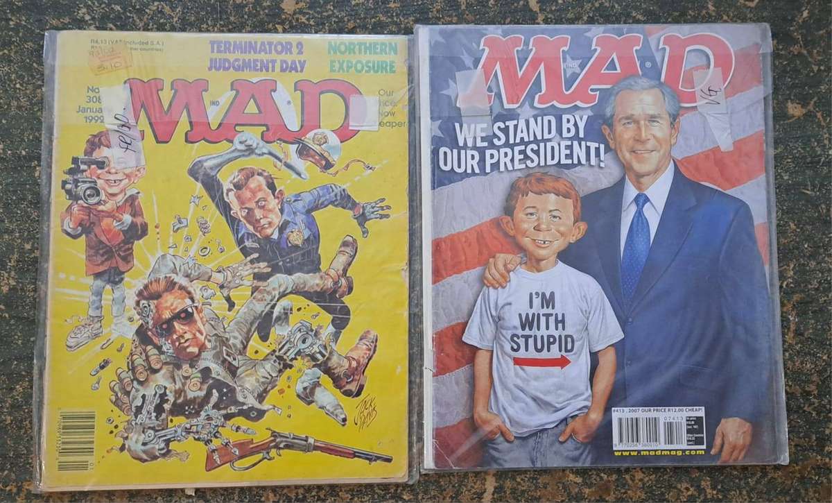 14 x Rare Vintage MAD Magazines