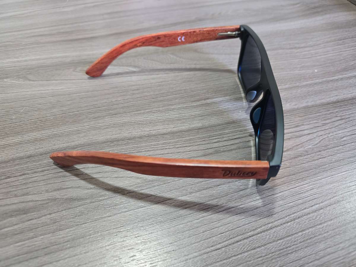 Dubery High Quality Polarized Sunglasses Orange - Wooden