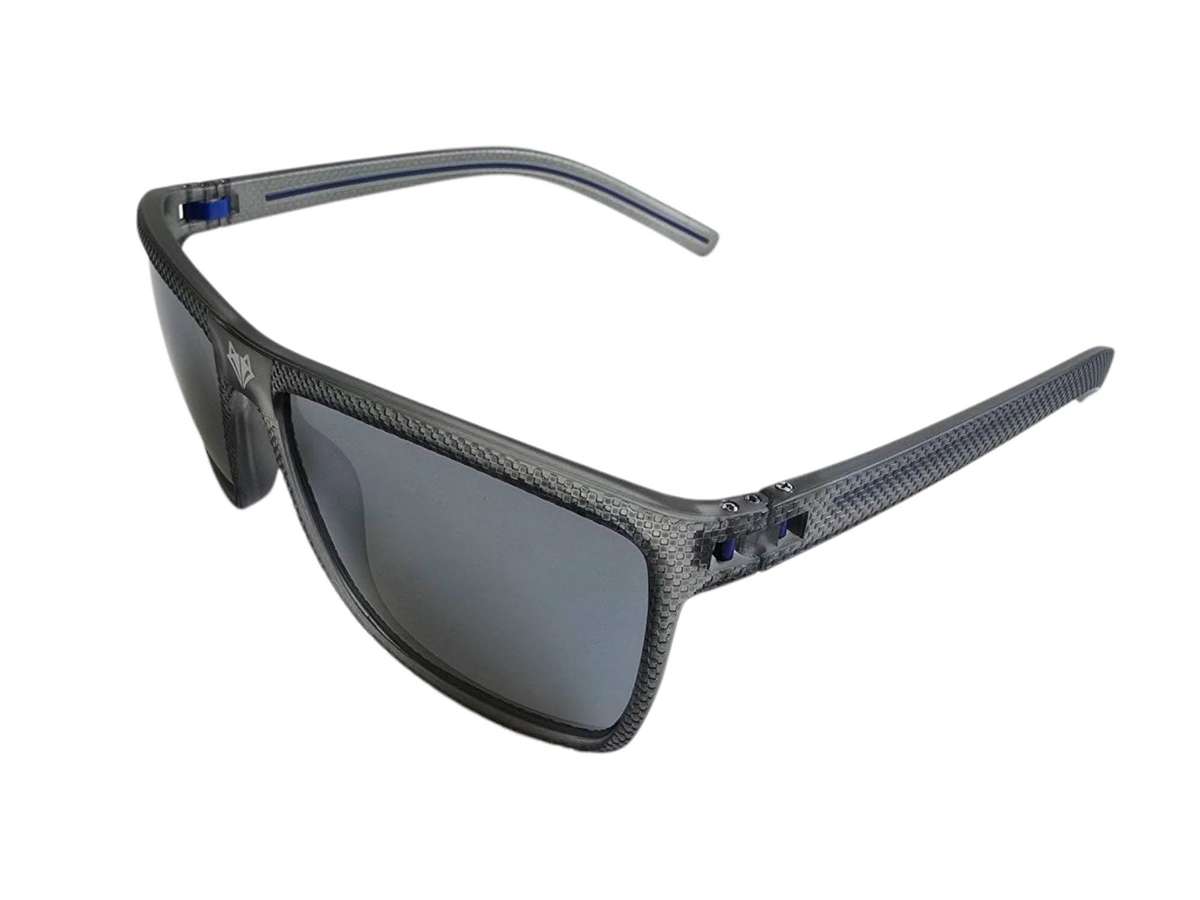 LAST PAIR! SEPFOX Polarized Sunglasses -  Textured Clear Dark Grey Frame - Grey Polarized Lenses