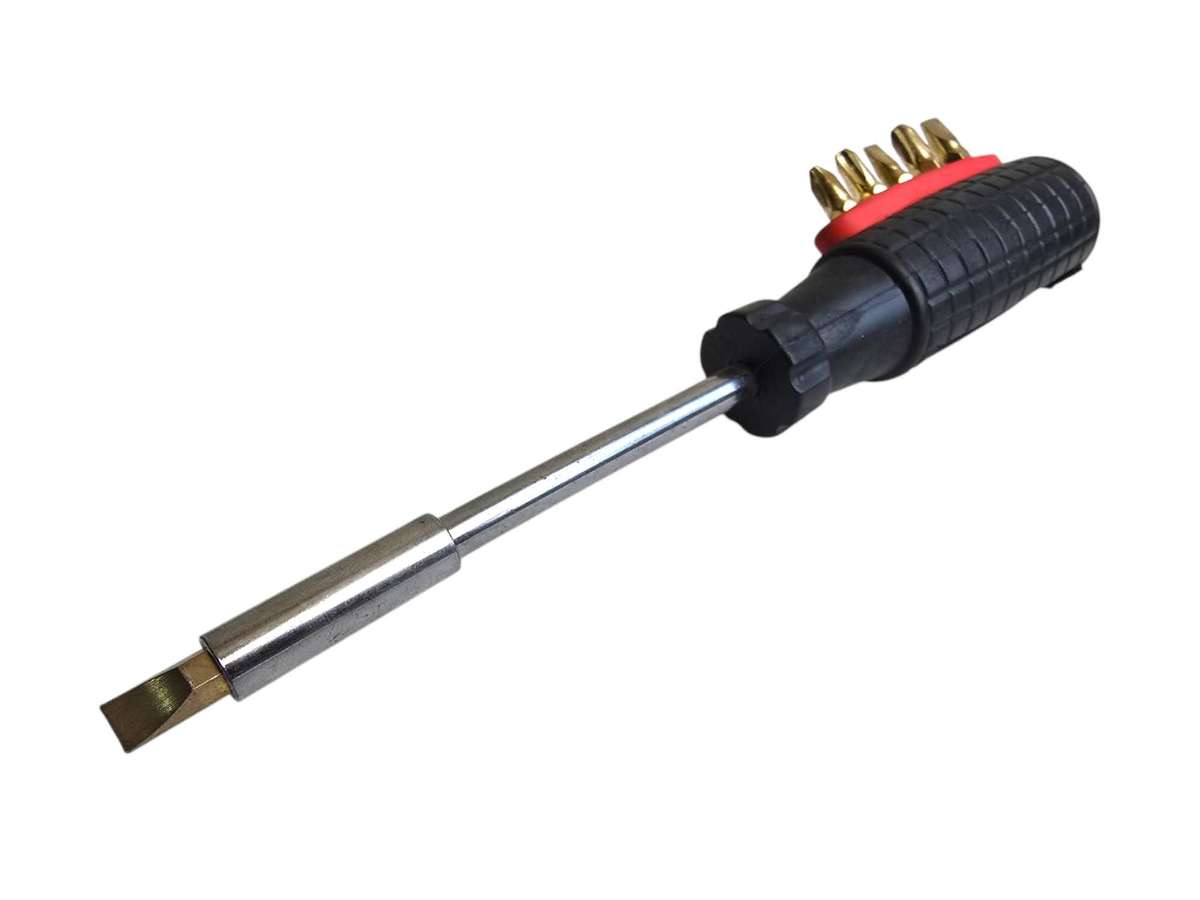 Quality Tools - Screw Driver Handle with 6 Changable Bits