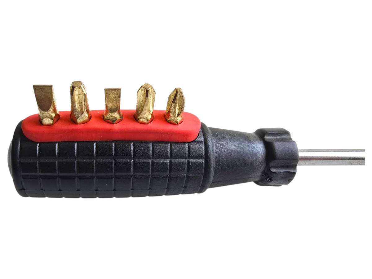 Quality Tools - Screw Driver Handle with 6 Changable Bits