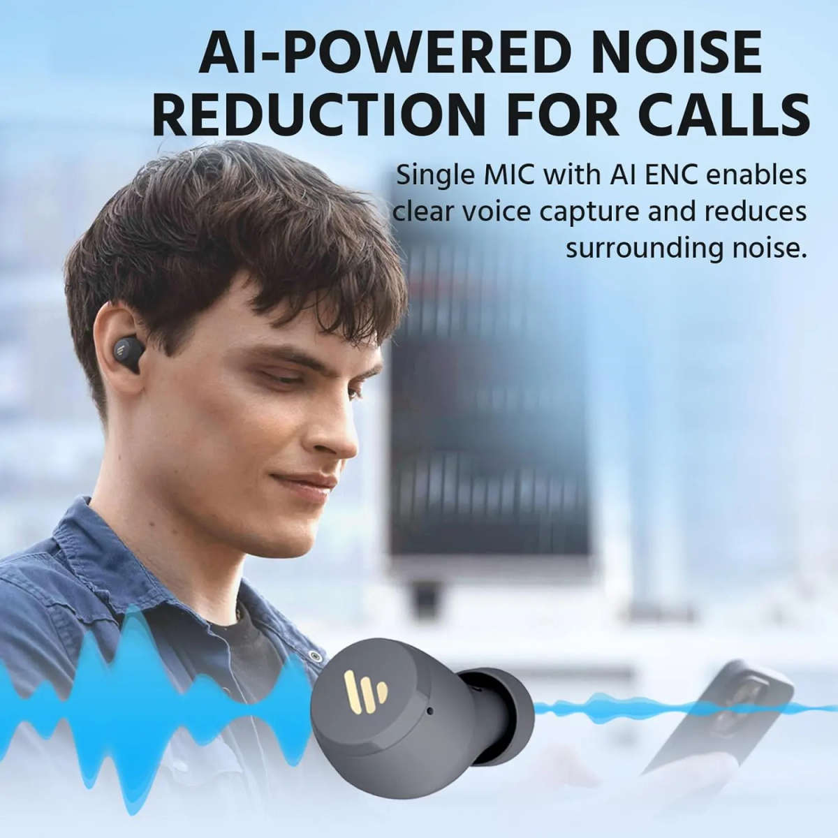 Edifier X3 Lite True Wireless Earbuds - With App Control- Grey