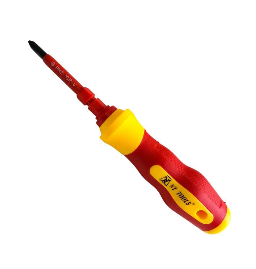 Tools - 2 In 1 Insulated Screw Driver 6x100mm