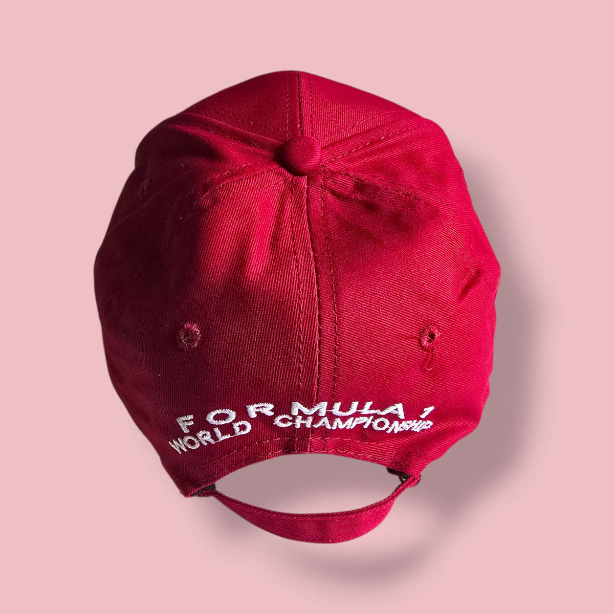 Ebroidered F1 Style Cap - Maroon
