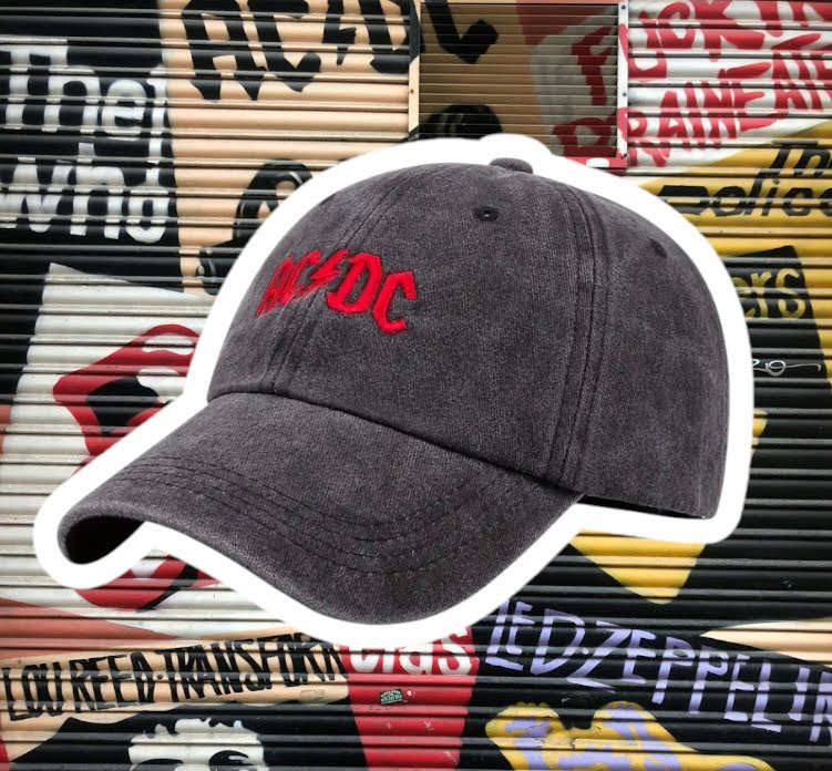 AC/DC Embroidered Grey Cap