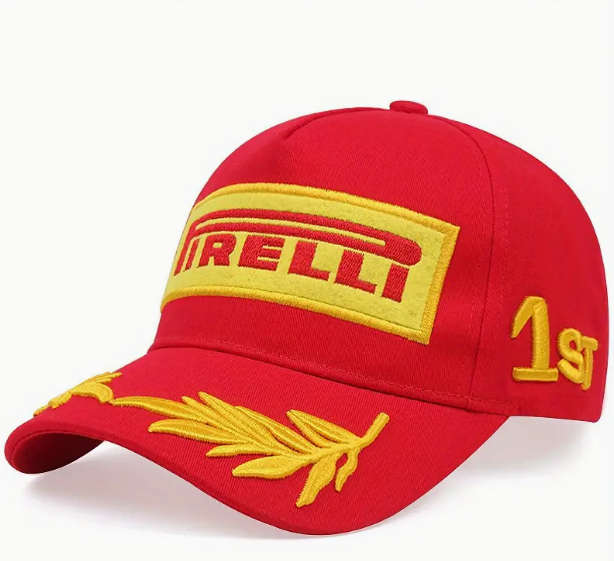 Perelli Ebroidered 1st Place Podium F1 Cap - Red