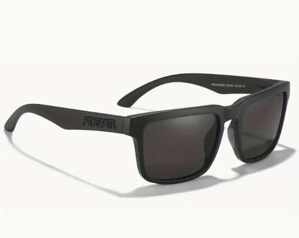 KDEAMPolarized Classic Square Sunglasses -  Black
