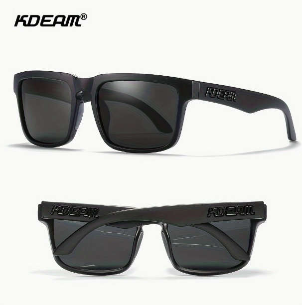 KDEAMPolarized Classic Square Sunglasses -  Black