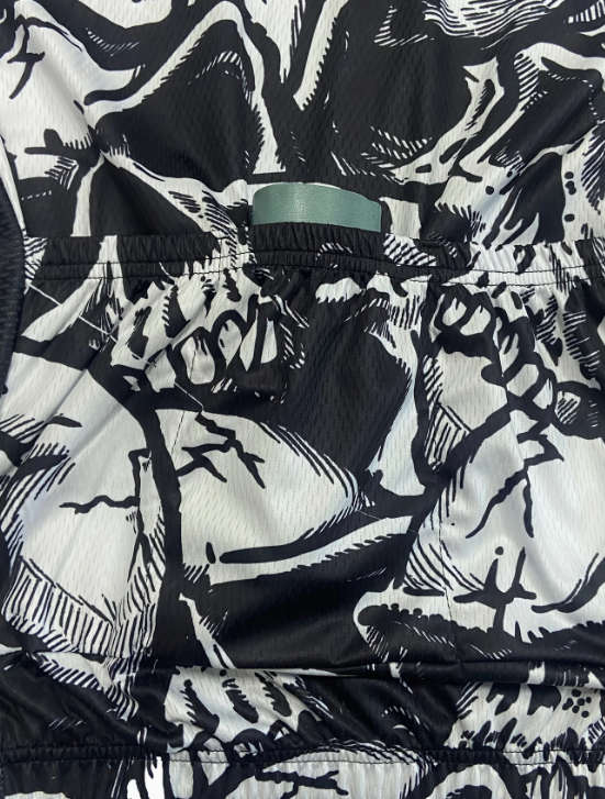 Skull Print Cycling Jersey