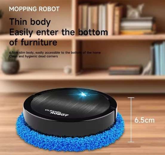 Intelligent Rechargeable Handsfree Sweeping/Mopping Robot Vacuum Cleaner