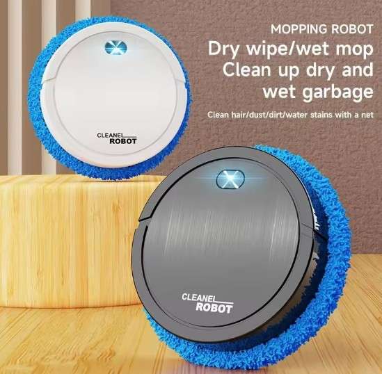 Intelligent Rechargeable Handsfree Sweeping/Mopping Robot Vacuum Cleaner