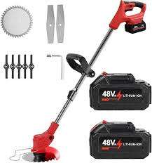 48V Electric Cordless String Trimmer/Weed Eater/Garden Grass Cutting Machine with accessories