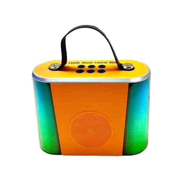 Large V6 Rechargeable Bluetooth Speaker with RGB Lights and TF Card Slot