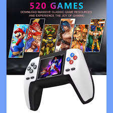 Retro Handheld Game Console with 520 in 1 built in games and LED display