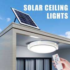 50W Solar Ceiling Light with Solar Panel & Remote control