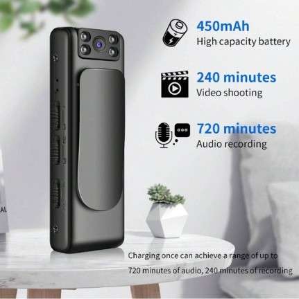 Full HD 1080p Day/Night Recording Wifi Direct Body Camera