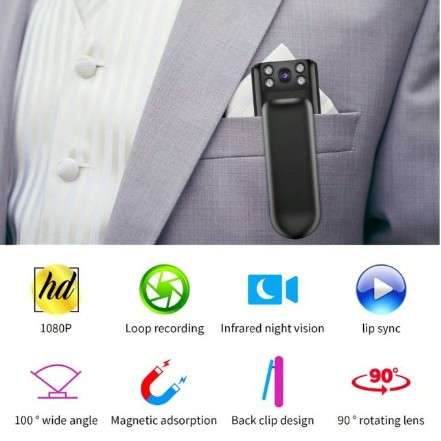 Full HD 1080p Day/Night Recording Wifi Direct Body Camera