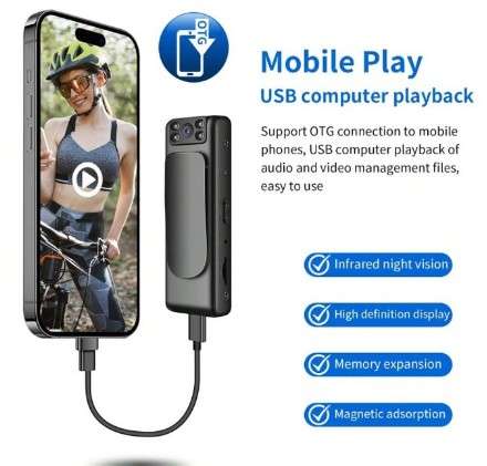 Full HD 1080p Day/Night Recording Wifi Direct Body Camera