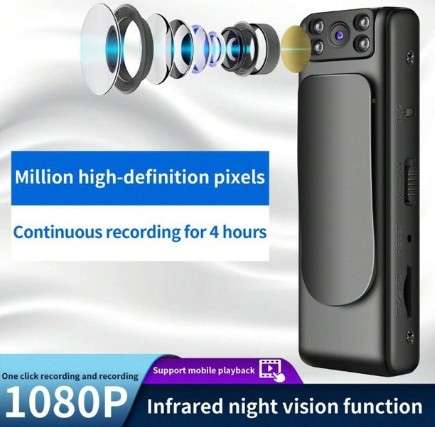 Full HD 1080p Day/Night Recording Wifi Direct Body Camera