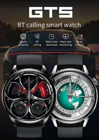 GT5 Bluetooth Smart Watch With HryFine App, Bluetooth Speaker and loads more functions